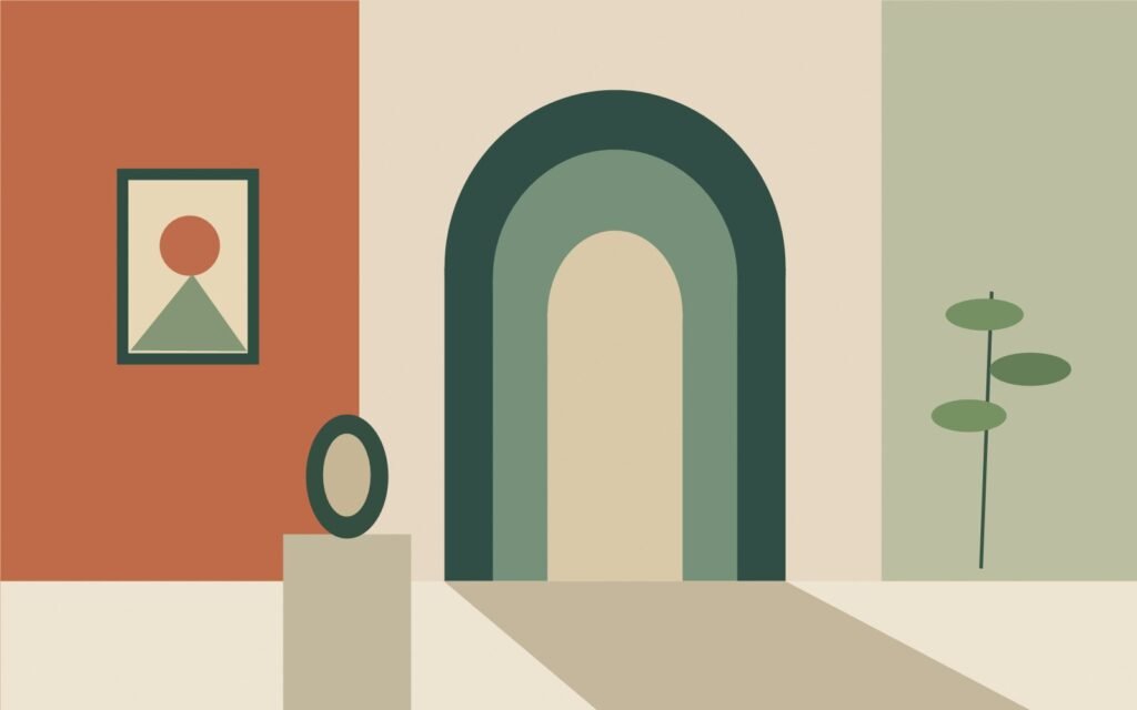 APNEWZ – Kultur: originale geometrische Illustration