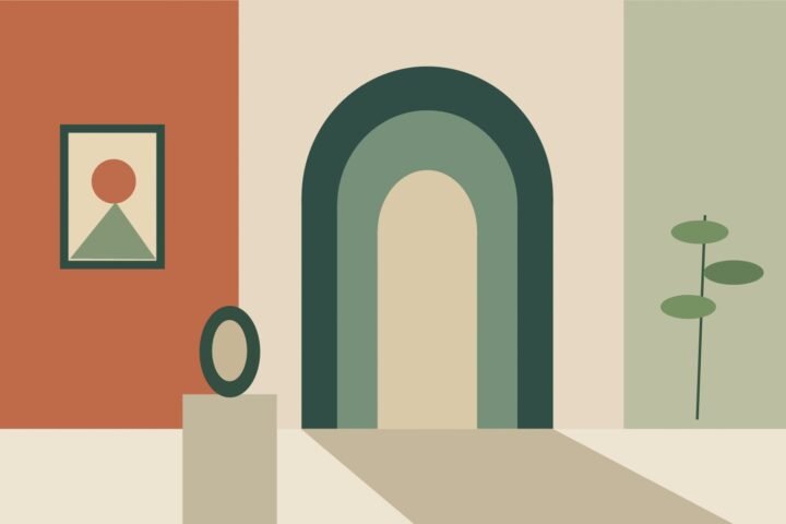 APNEWZ – Kultur: originale geometrische Illustration