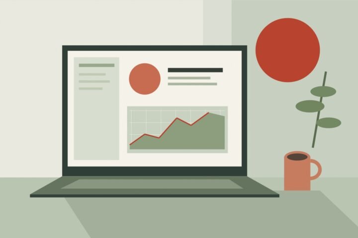 APNEWZ – Technologie: originale geometrische Illustration