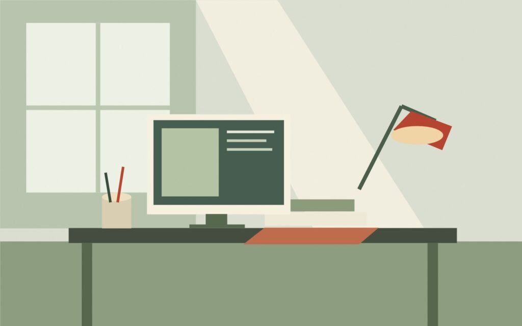 APNEWZ – Arbeit: originale geometrische Illustration