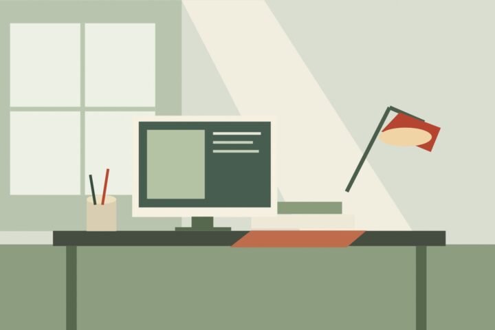APNEWZ – Arbeit: originale geometrische Illustration